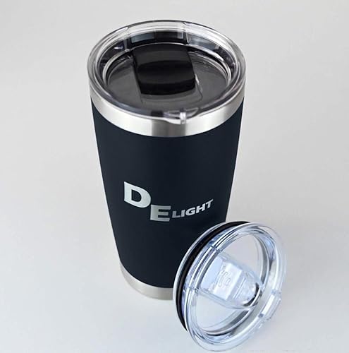 DELIGHT - Vaso de viaje de 20 onzas, acero inoxidable, taza de doble pared aislada al vacío con tapa MagSlider y tapa de plástico a prueba de disponible en Yaxa Colombia