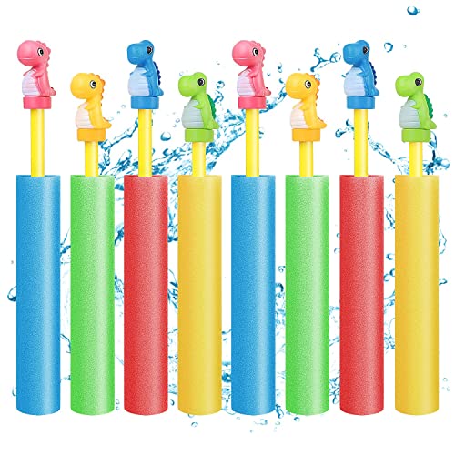 Pistola ad Acqua, Lehoo Castle 8pcs Schiuma, 21cm Bambini, Giocattoli Giochi Piscina Spiaggia Regali...
