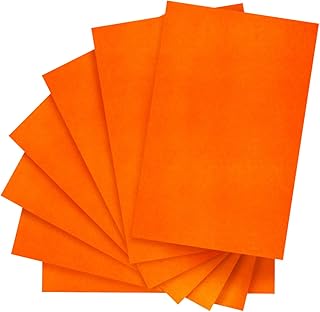 IOOLEEM Orange Felt Sheets, 30pcs 7"x11.3"（Close to A4 Size - 18x28.5 cm) Pre-Cut Felt Sheet for Crafts, Craft Felt Fabric...