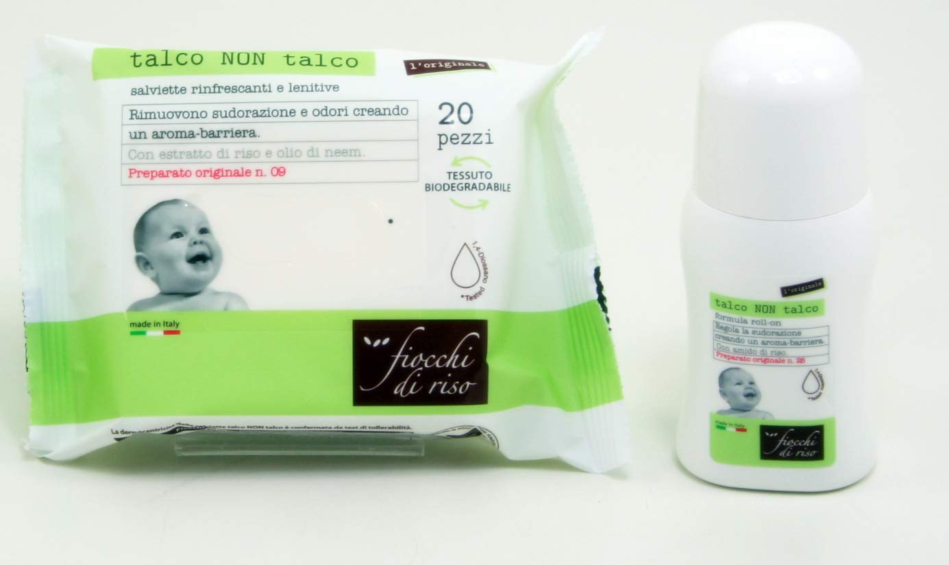 OFFERTA TALCO NON TALCO ROLL-ON+SALVIETTINE TALCO NON TALCO