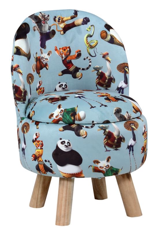 Image of Ottoman Kids pouffe Stool for Small Baby Chair Study Stool for Kids Playing Products Little Baby Dining Chair for Feeding Kids Cartoon Bedroom Chair,14x14x26 Inch, Single Chair