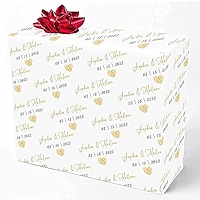 Amazon.com: M YESCUSTOM Custom Name Wrapping Paper Personalized  