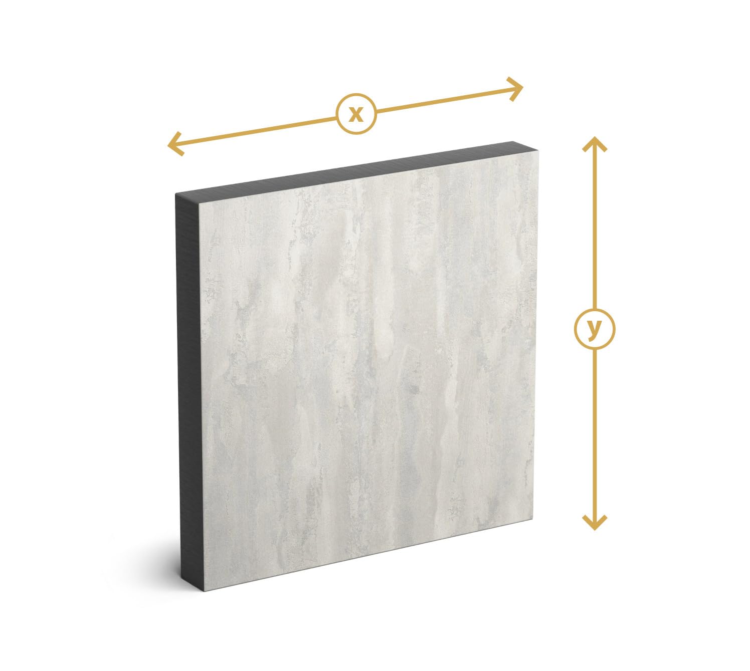 Płyty HPL 15 x 130 cm – 12 mm grubości (szary beton), trwałe, solidne, odporne na wilgoć, płyty pełnordzeniowe, blat roboczy