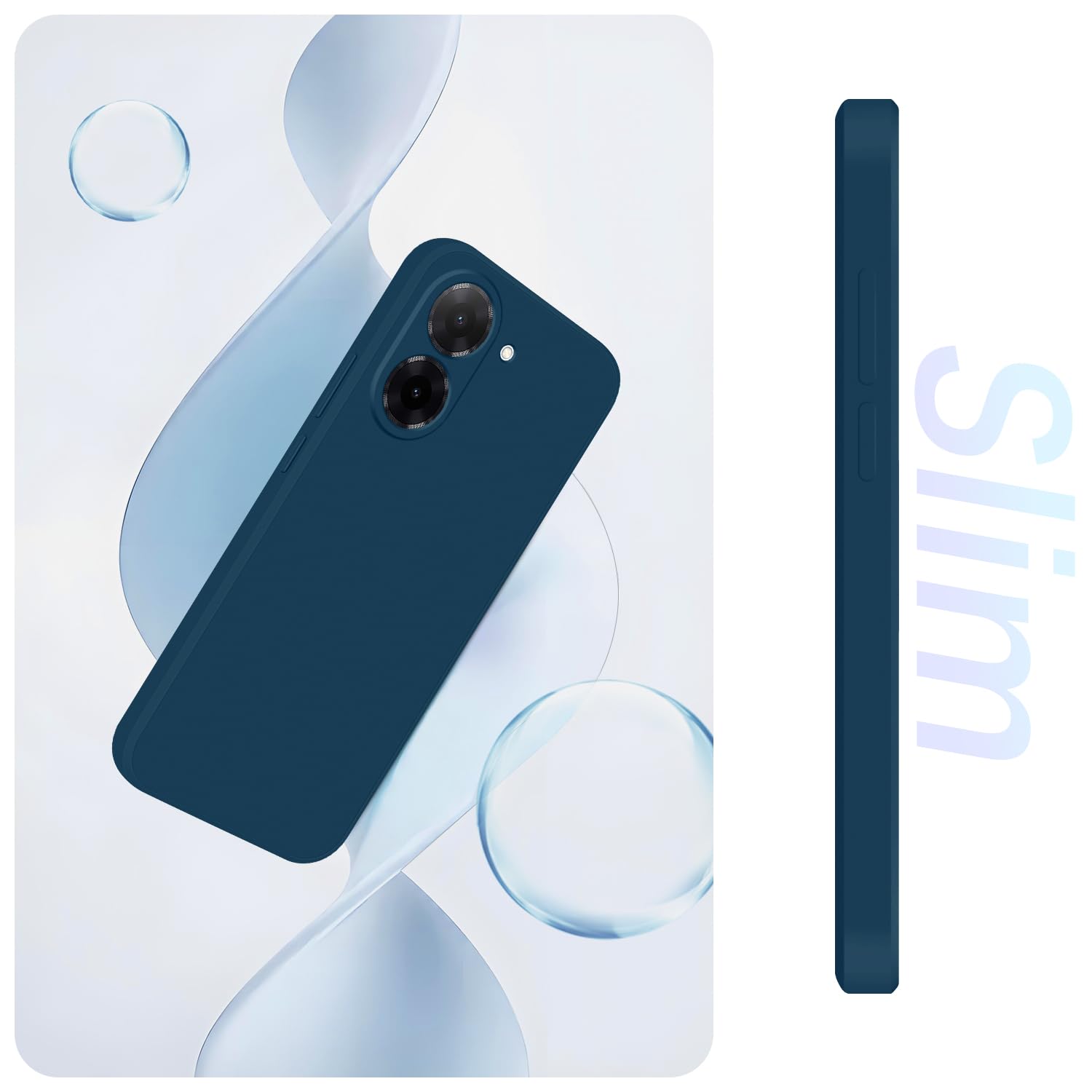 WeiCase Cover per Xiaomi redmi A5 4G(EU), Custodia Antiurto con Protezione dello Schermo Integrata, 360° Sottile Cover Transparente Silicone Custodia per redmi A5 4G, blu