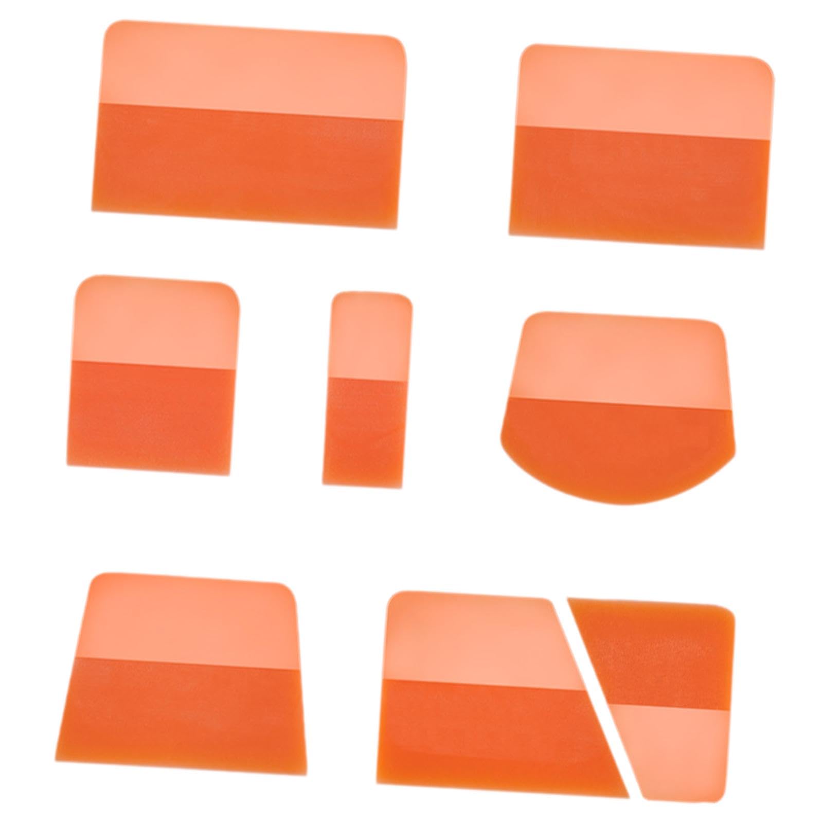 Automotive parts 8x for PPF Squeegees TPU for Paint Protection Film Installations(Orange)