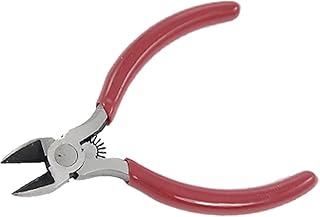 Aexit Red Soft Pliers Plastic Coated Handle Internal Circlip Diagonal Plier Side-Cutting Pliers Wire Cutter