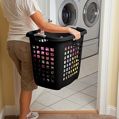 Sterilite Ultra Easy Carry Hamper Laundry, Black 4 #TOP1