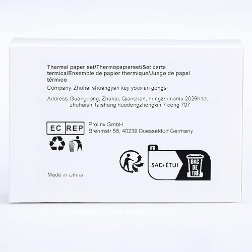 Miniatura 11 de Memoking T02/M02X/M02L Papel Térmico Rosa/Amarillo/Azul - 5 años No pegajoso 2.087 in x 21.3 ft para diario, textos fotográficos, notas de estudio y