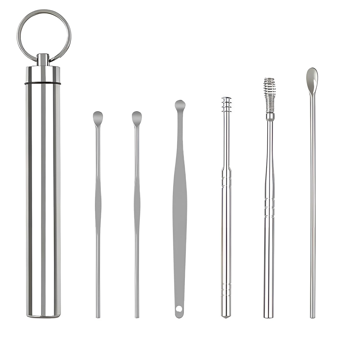 Snevad Earplugs and Wax Tool Set, with an Ear Pick Storage Bucket Easy to Use 6-Piece Professional Ear Cleaning Tool Set for Adults Men, Women (Pack of 1)-image-20