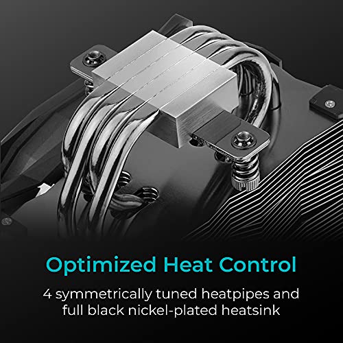 Iceberg Thermal IceSLEET G4 Midnight All-Black 4 Nickel-Plated Heatpipes CPU Air Cooler with ARGB 120mm PWM Fan for Intel and AMD (Limited Edition) AM5 and LGA1700 Compatible by IceSLEET - Used condition - Image 8