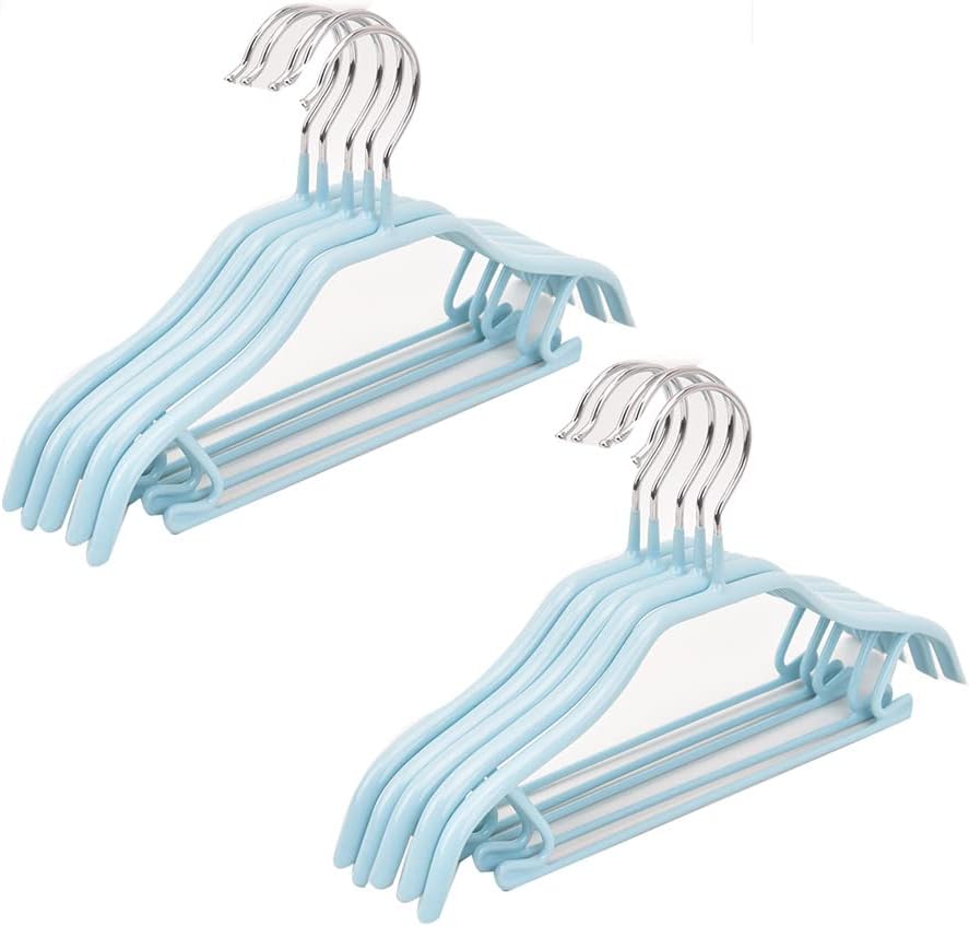 Space Saving Baby Coat Hanger Durable Clothes Hangers 10 Pack Hangers Stainless Steel Strong Hangers for Children Hangers Coat,B