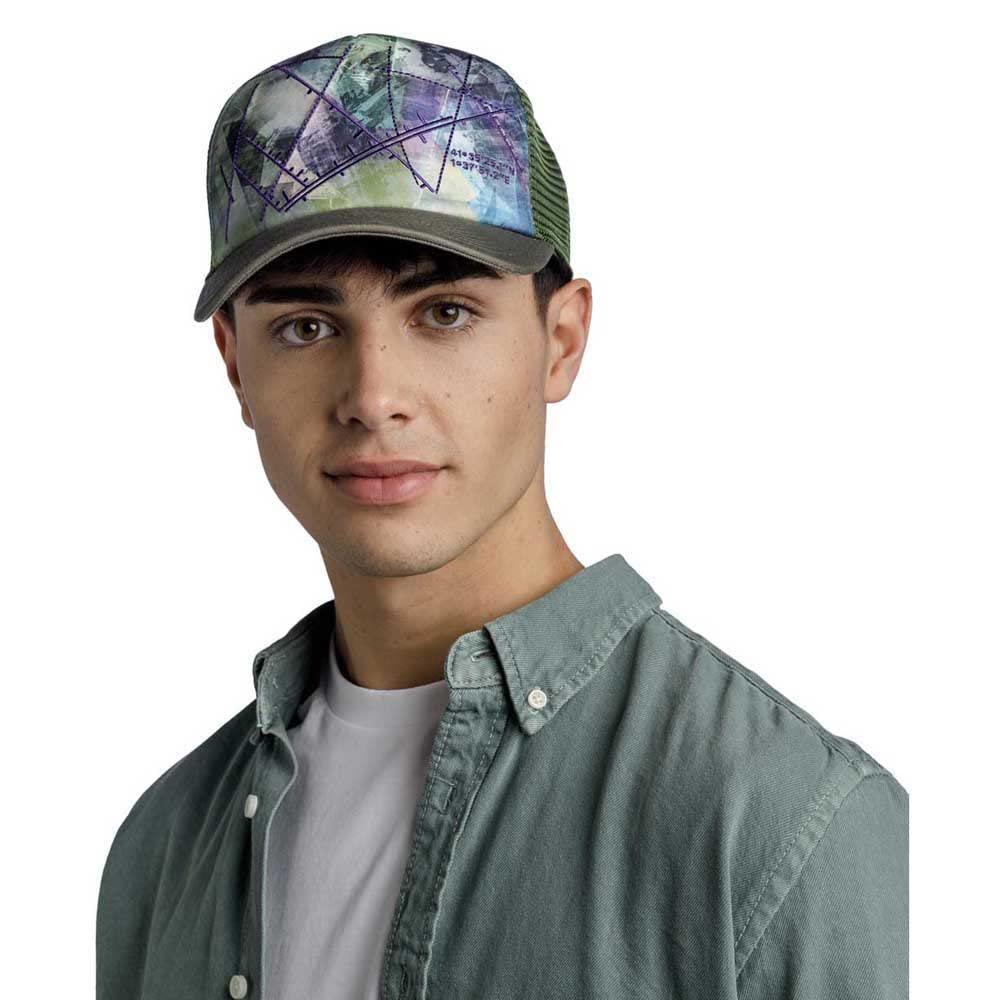 Buff Trucker Cap Green Campast Unisex L/XL