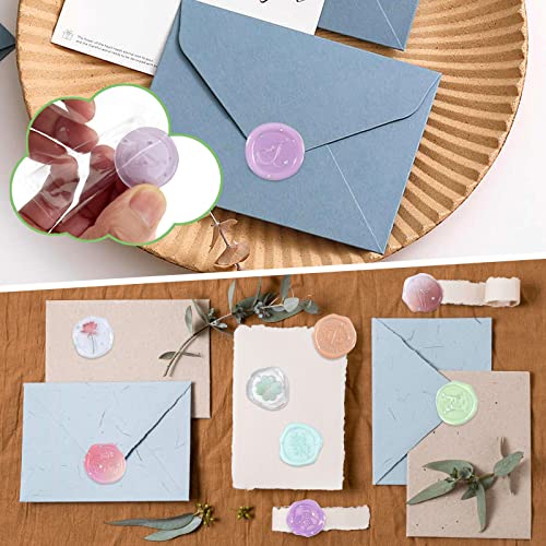 Premium Floral Wax Seal Stickers 72 Adhesive Envelope Seals For Wedding Invitations | Elegant Premade Wedding Mailing Stamps. #TOP3