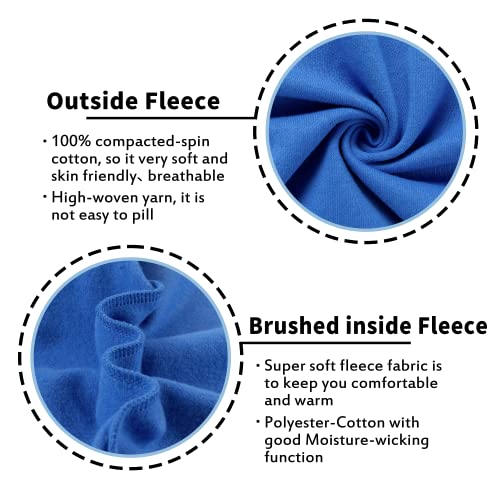 Kid Nation Kids' Soft Brushed Fleece Casual Basic Pullover Hooded Sweatshirt Hoodie For Boys Or Girls M Gray Blue #TOP3