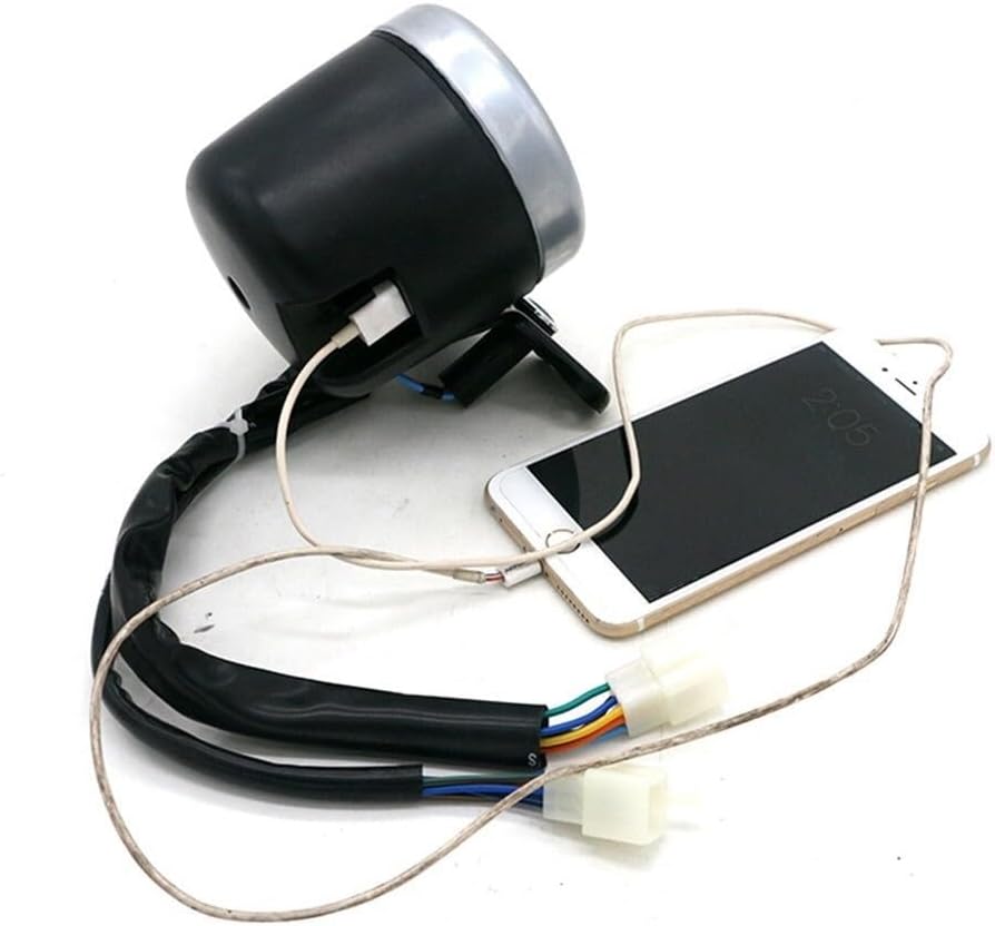 Motorcycle Odometer Gauge Motorcycle Odometer Tachometer Digital Gauge W Light For Charger Interface For CG125