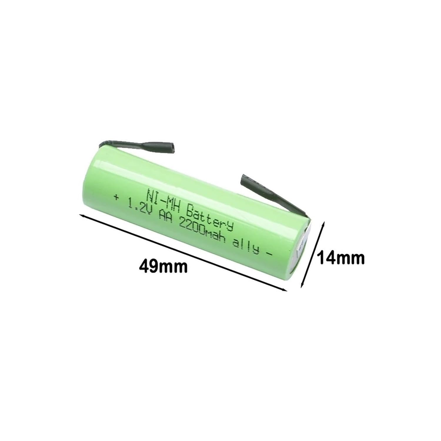1.2V AA Rechargeable Battery 2200mah Accessories Replacement. Compatible with Philips RQ1265/RQ1275/RQ1295/RQ1296 Shavers
