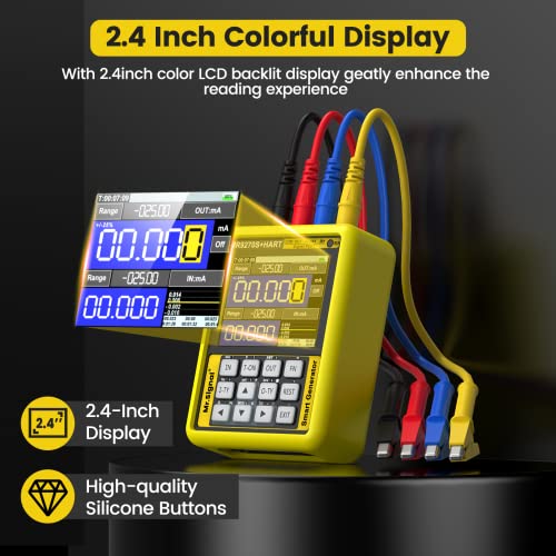 Image of SEESII MR9270S+HART 4-20mA Signal Generator: Current Voltage Adjustable Analog Simulator, Function Generator, Real-time Curve, Historical Record,PT100 Thermocouple Pressure Transmitter Recorder