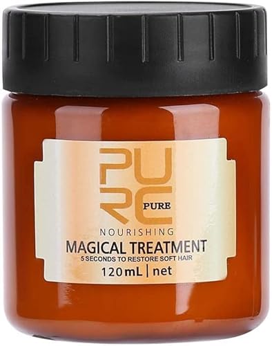 120ml Magical Masque de Cheveux Traitement Nourrissant, Professionnel Spécialiste de la réparation douce et lisse, pour Cheveux Secs/Très Secs/Abus Masque