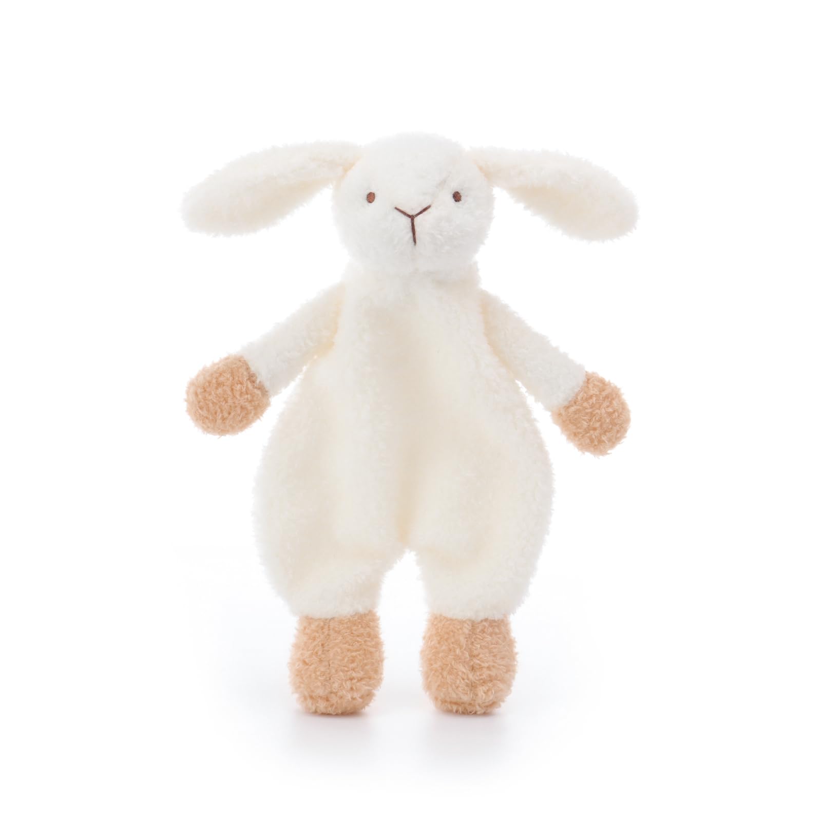 Apricot Lamb Security Blanket Bunny Rabbit Comforter Soft Baby Lovey 10"