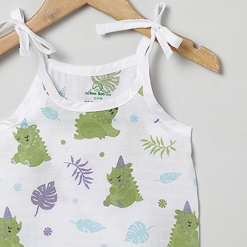 Image of The Boo Boo Club Safari Dreams: 100% Muslin Organic Cotton Animal Print Knot Jabla - A Multicolour Marvel for Your Toddler's Comfort and Style! | Set of 4|