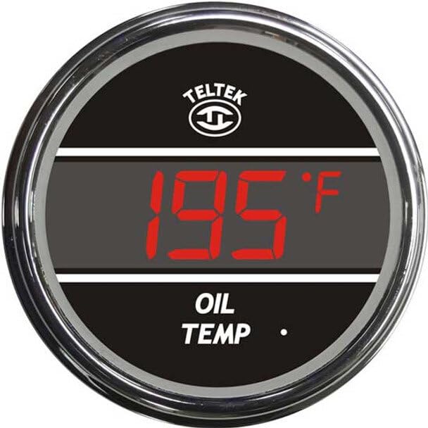 Replacement for Kenworth T800 Year 1989 Green Digital Oil Temperature Gauge by Technical Precision
