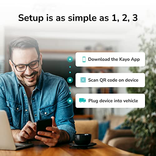 Kayo Gps Tracker For Vehicles, 4G Lte & 5G, Real-Time Gps Tracking, 14-Day Free Trial, Simple Activation, Simple Plug-In Car Gps Tracker For Small Business Fleets - 1 Pack #TOP6