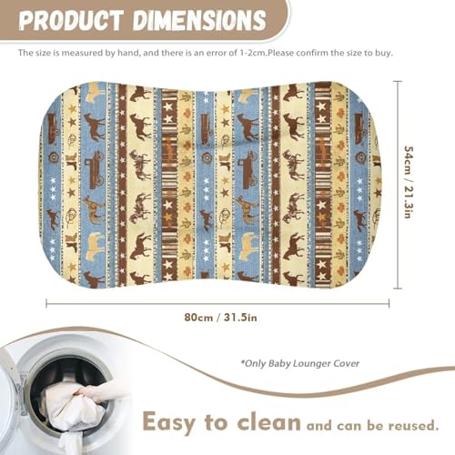 Image of ZOUTAIRONG Western Theme Soft Bassinet Sheets Comfy Polyester Cradle Sheets for Baby Boys Girls Universal Fit for Most Cradle and Bassinet Mattress
