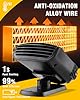 Car Heater Portable Car Heater: 12V 2-in-1 Portable Defroster That Plugs into Cigarette Lighter for Car, SUV (Black) #4