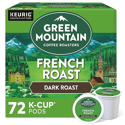 Image of Green Mountain Coffee Roasters French Roast Keurig Single-Serve K-Cup Pods, Dark Roast Coffee, 72 Count