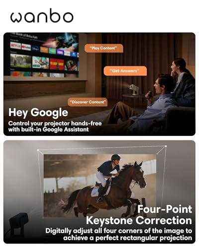 Projecteur Smart Wanbo Cube 1 Pro avec Android TV et Google Play
