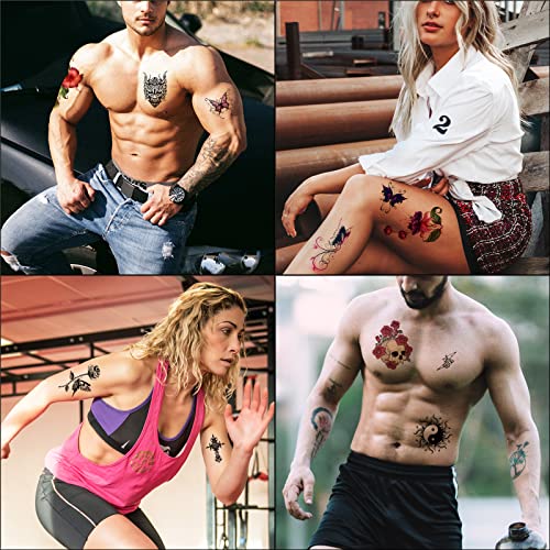 Mecolour Printable Temporary Tattoo Paper 5 Sets 8.5"X11" For Inkjet Printer Diy Image Transfer Decal Paper For Skin, For Celebrate Festivals, Parties, Birthday Bashes,New Year #TOP4