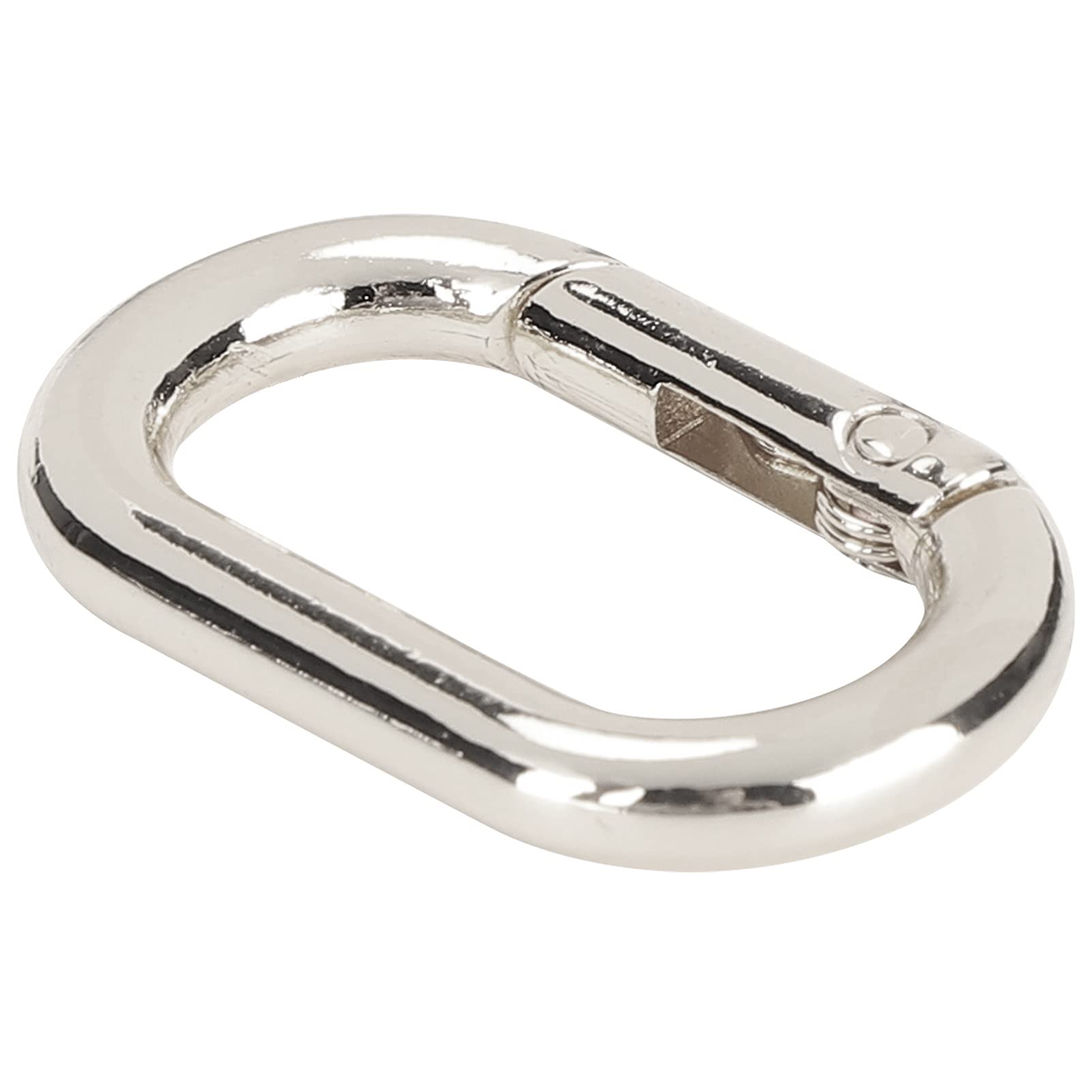 50 Stks Zilver Metalen Swivel Sleutelhanger Haken D Ringen en Slide Gespen voor Handtas Purse Hardware Craft Key Lanyard Purse Tas Riemen Hondenhalsbanden en Naaiprojecten