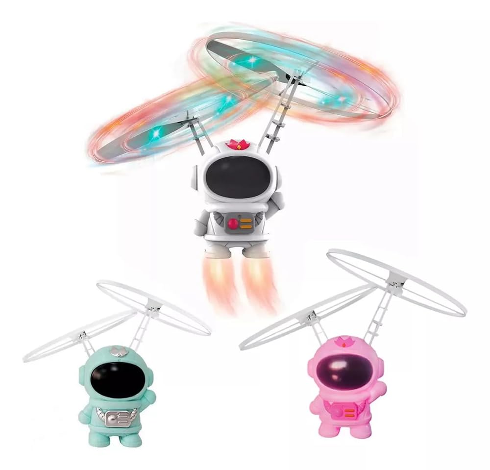 Astronauta Voador Mini Drone Usb Indução Sensor de Mão Controle Por Movimento (Branco)