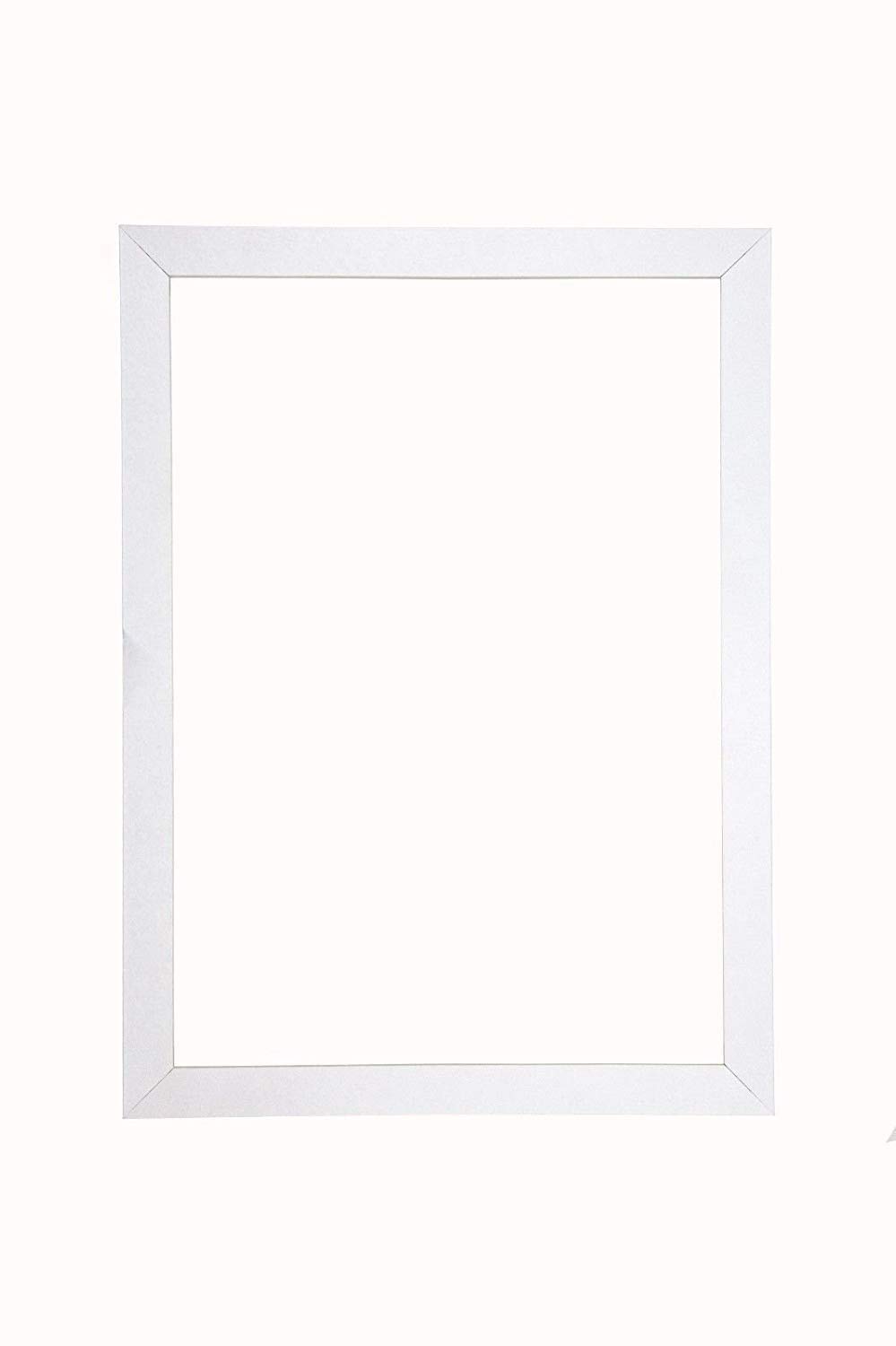 Memory Box Wrapped MDF Picture/Photo/Poster frame with Real Glass - Moulding 20mm Wide and 15mm Deep - (30 x 40cm) White 11.8" x 15.7"