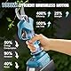 Powtree Akku Astschere Elektrische Gartenschere 45 mm für Makita 18 V (ohne Akku), Bürstenloser Motor, Elektrische Astsäge, Akku-Schere, LCD-Display zum Beschneiden von Bäumen und Obstbäumen