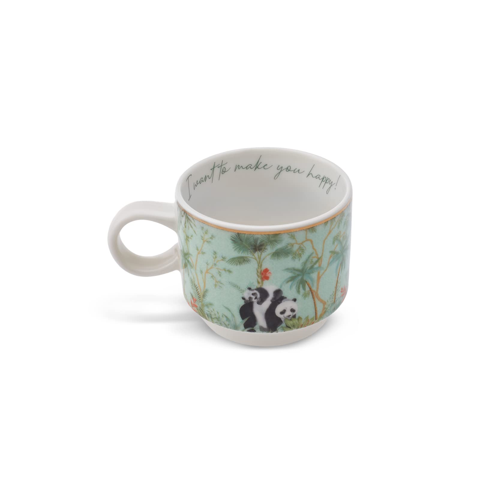 KARACA LAVİNYA 4'LÜ STANDLI MUG/ÇAY FİNCANI