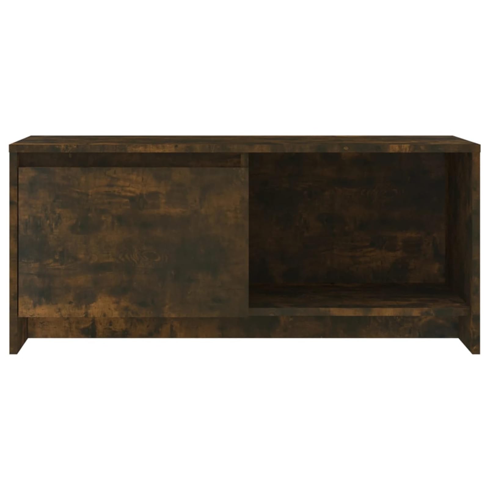 Gecheer TV-Schrank Räuchereiche 90x35x40 cm Holzwerkstoff, Moderne TV Lowboard Fernsehschrank für Home-Cinema Gamerzimmer Wohnungen Büro813017