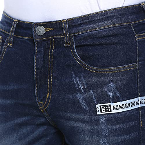 Image of CAHOOT Men's Denim Jeans for Regular Wear | Denim Fabric | Slim Fit | Jeans Crafted with Comfort Fit and High-Performance for Everyday Casual Wear