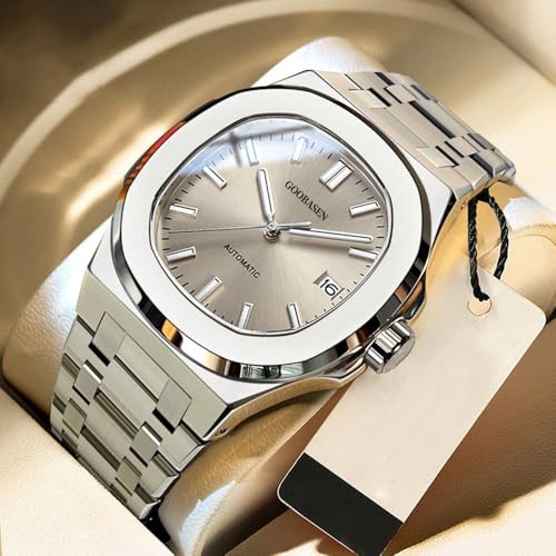Image of Mens Classic Square Quartz Watches Imitation Mechanical Watches