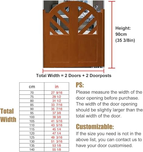 Porte battante NAKEAH en bois pour bloquer les regards sans fermer l'espace