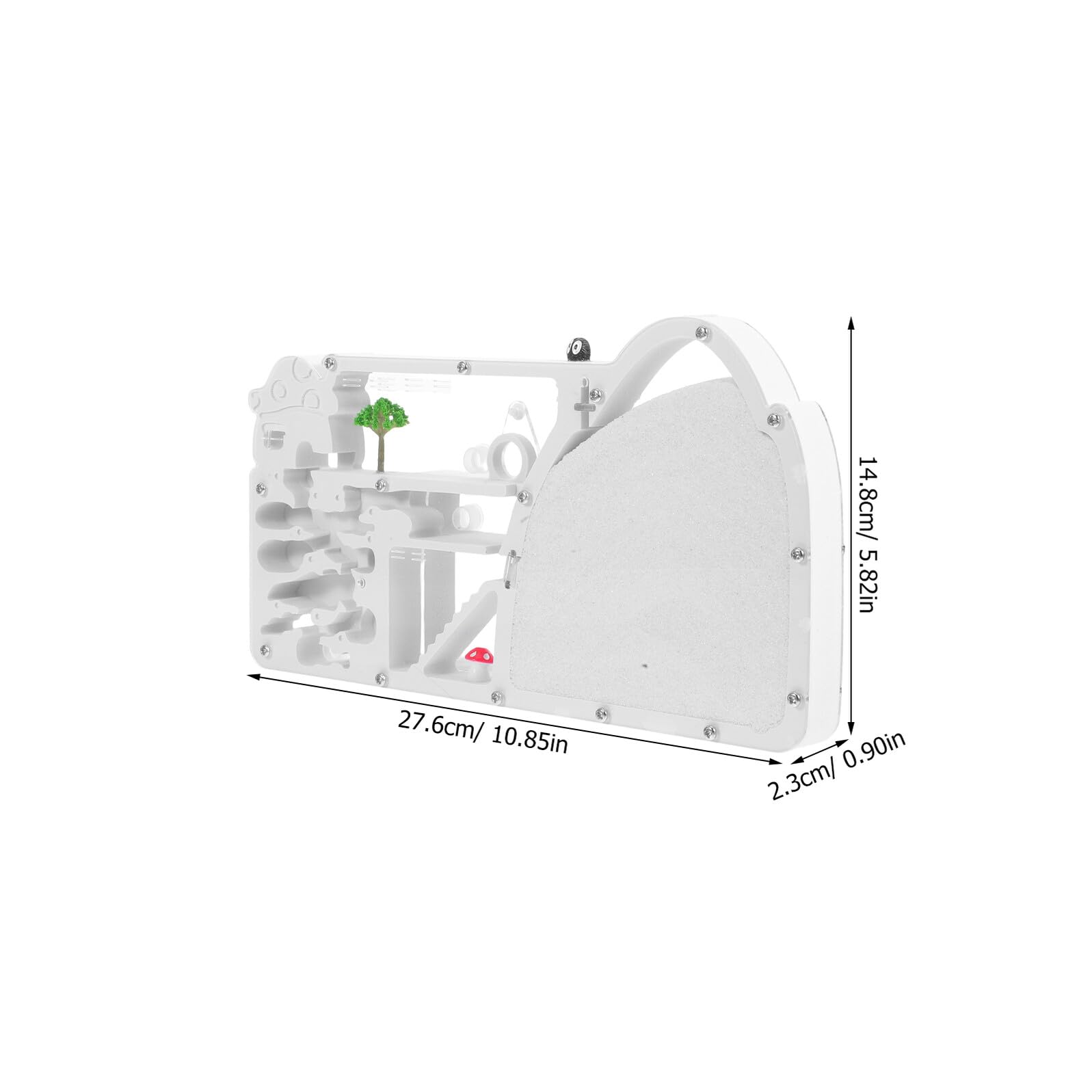 TOYANDONA Kit Scientifico per Formiche Terrario Trasparente con Vista Gradi Nido Ecologico per Ragazzo Ragazza e Adulti Materiale Sicuro e Durevole per Osservazione e Apprendimento