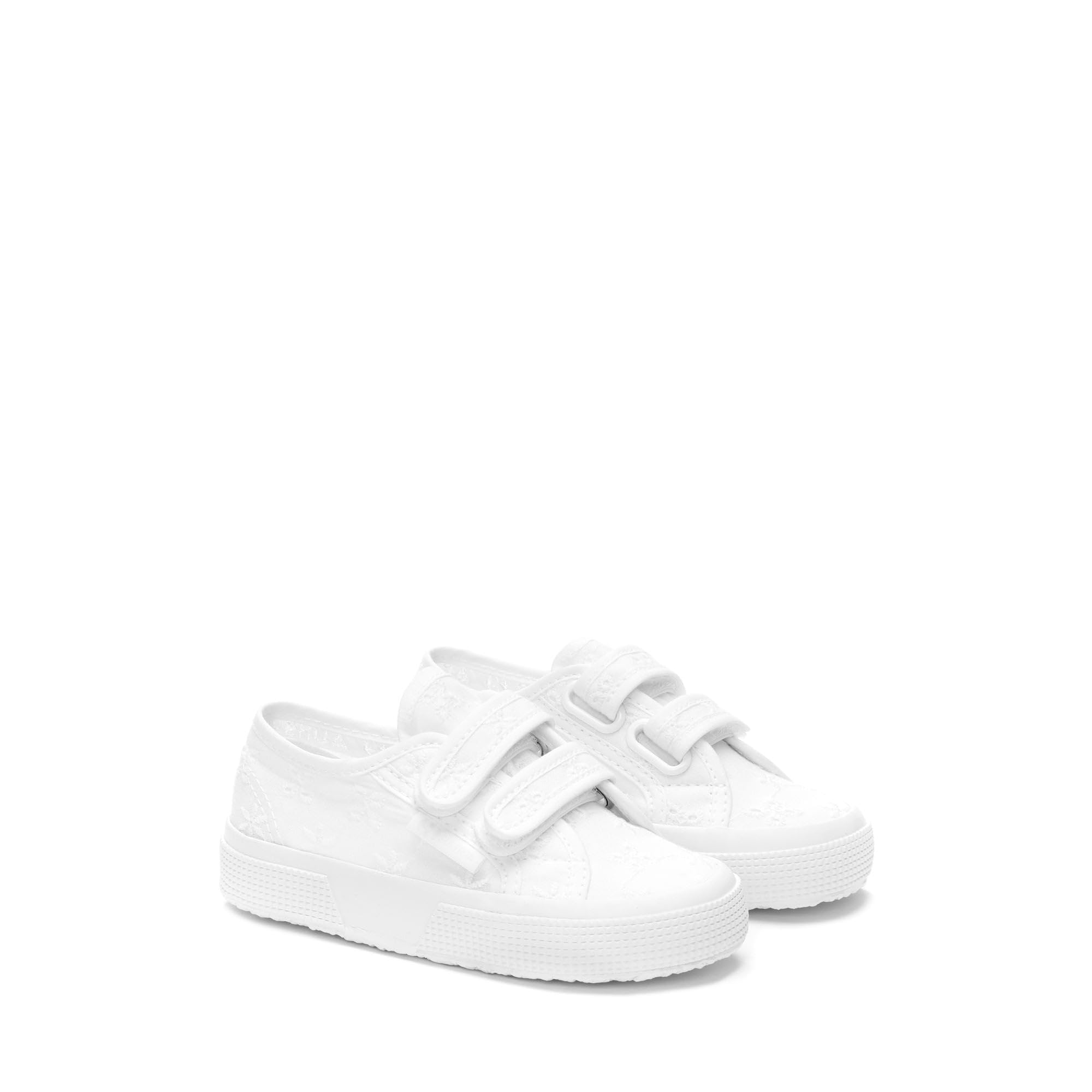 SUPERGA - Sneakers, Bambina, Cotone, Casual, 2750 Kids Straps Flower Sangallo