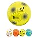 meteor Pallone da Calcio Cucito per Bambini Adolescenti e Adulti 5 4 3 1 Dimensioni e 4 Colori Perfetto per Allenamento, Giochi Ricreativi (#5, Giallo)