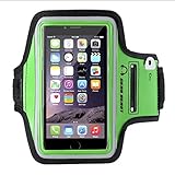Gear Beast Sport Gym Running Armband for iPhone 6s Plus, 6 Plus, Note 7, 5, 4, S7 Edge, S6 Edge Plus, Motorola Moto X Pure, Droid Maxx 2, Droid Turbo 2, HTC One M9, Key Holder, Reflective Safety Band