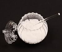 Vista 5 de Azucarero de vidrio transparente con tapa y cuchara