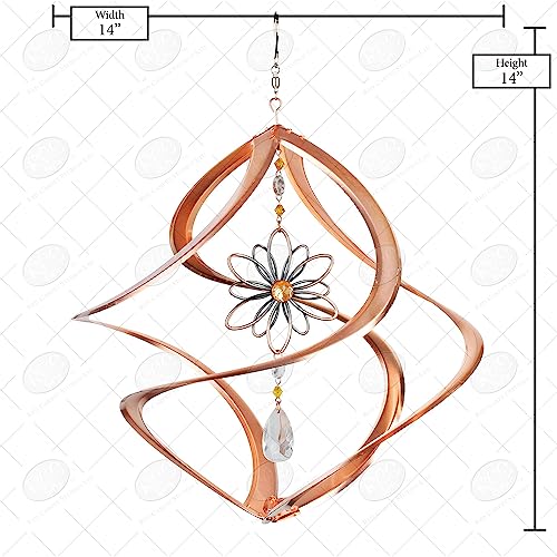 Cosmix Wind Spinner militaire avec spirale et fleur métallique Red Carpet Studios