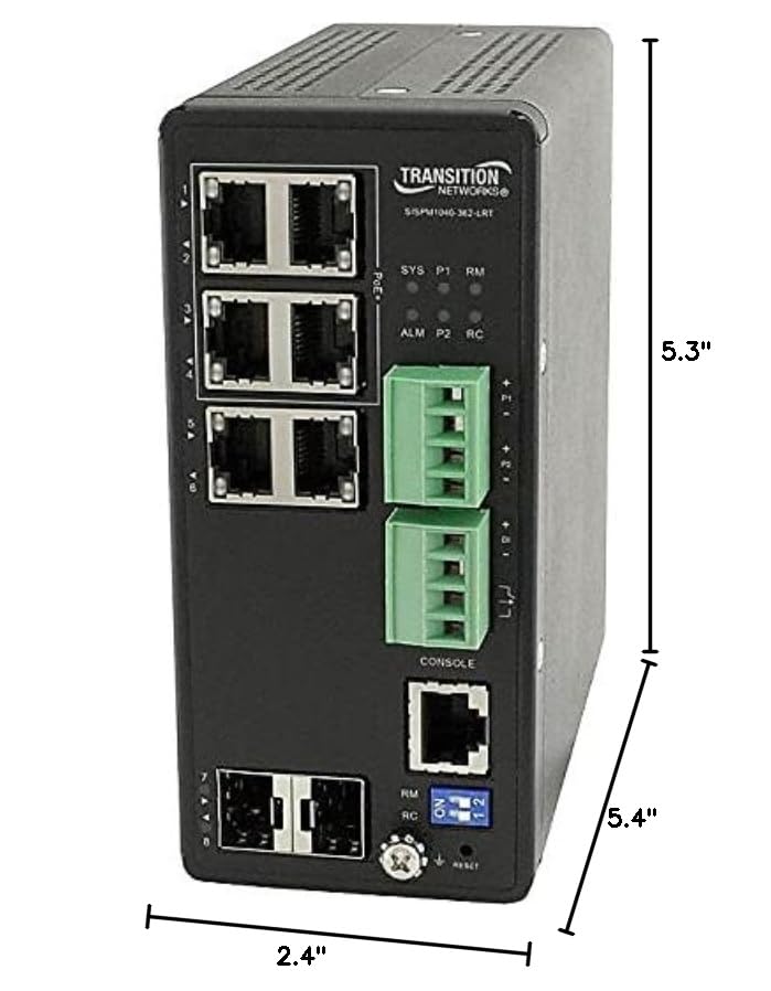 Image of Transition Networks Managed Hardened PoE+ Switch