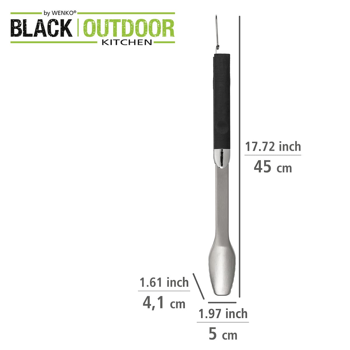 Pinza Per BBQ In Acciaio Inox WENKO | Con Sicura, Manico Ergonomico E Design Nero, 45 Cm - Foto 9