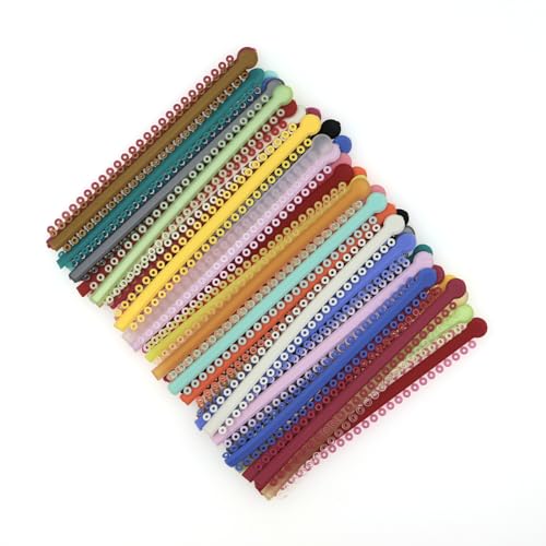 Image of 1000 Ties Orthodontics Dental Ligature Ties Elastic Mixed Color Bands for Brackets Braces Orthodontics Treatment