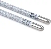 Kit 2 Par Hashi Aço Inox Com Estampa Estilo Vintage Qualidade 22cm - Prime